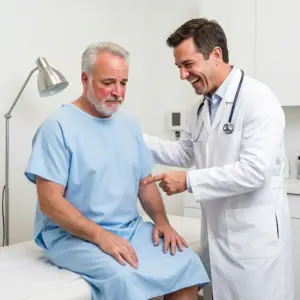 Brian performs his annual physical humor