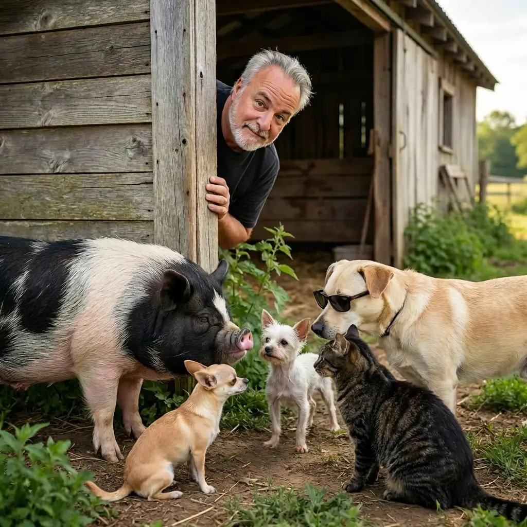Brian is learning about some funny farm animal stories