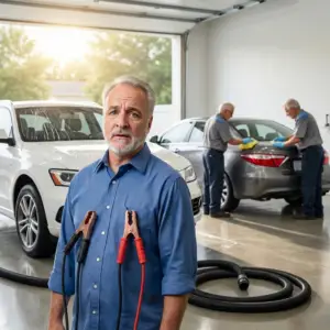 Brian experiences carwash humiliation.