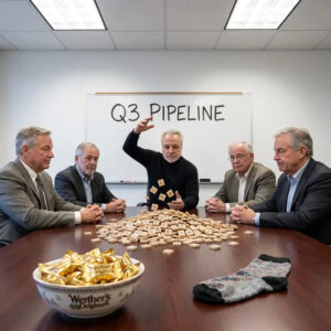 Brian makes up words for his humorous essay on turning sixty