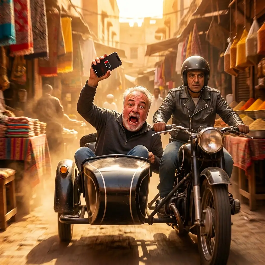 Brian takes part in his Marrakech humor travel essay